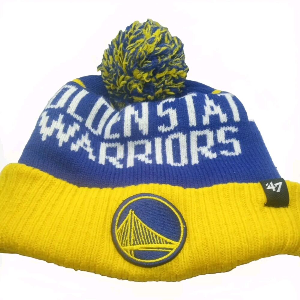 Golden State Warriors Basketball NBA 47 Brand Cuffed Beanie Hat One Size OS